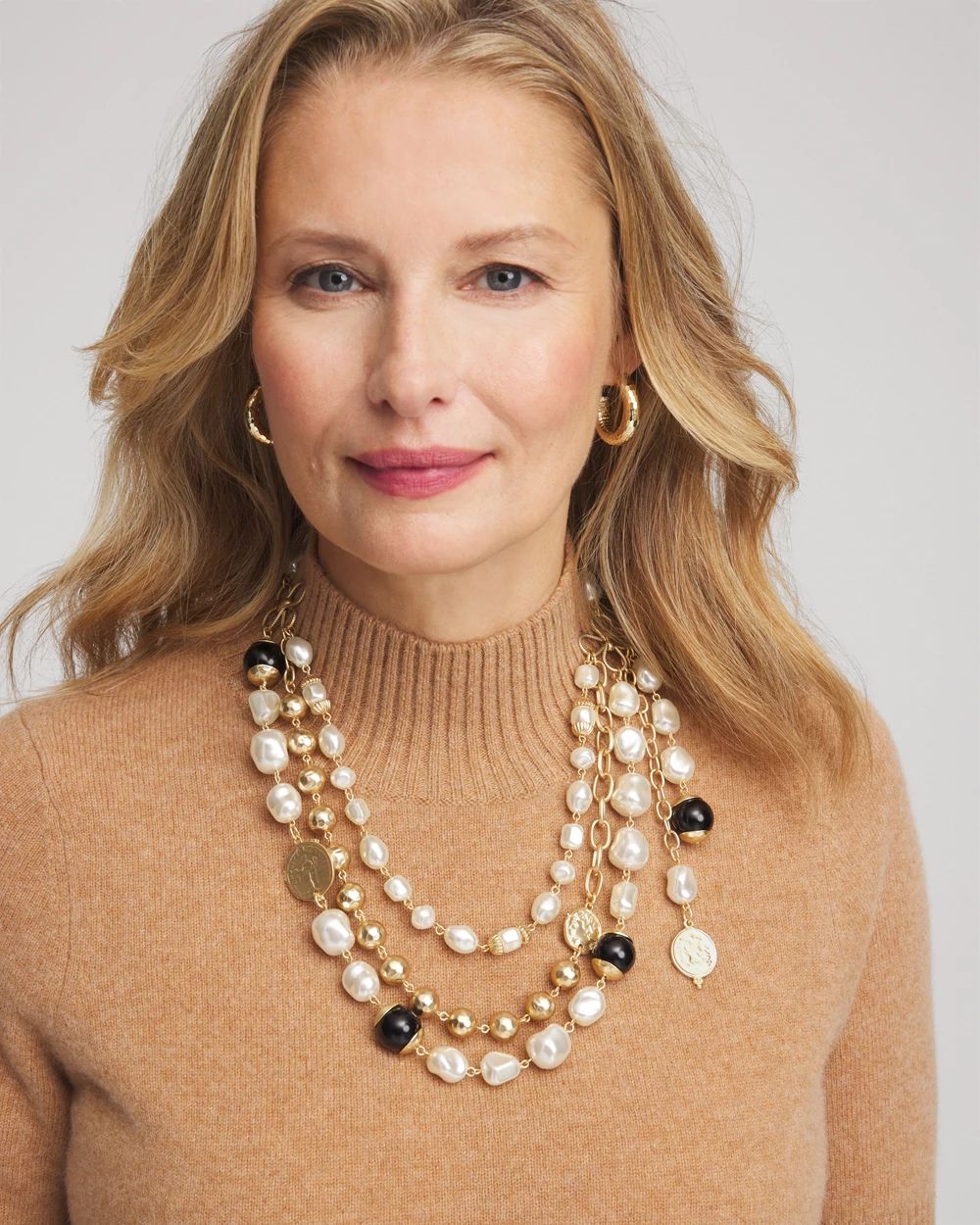 Gold Pearl Multi-Strand Necklace | Chico's